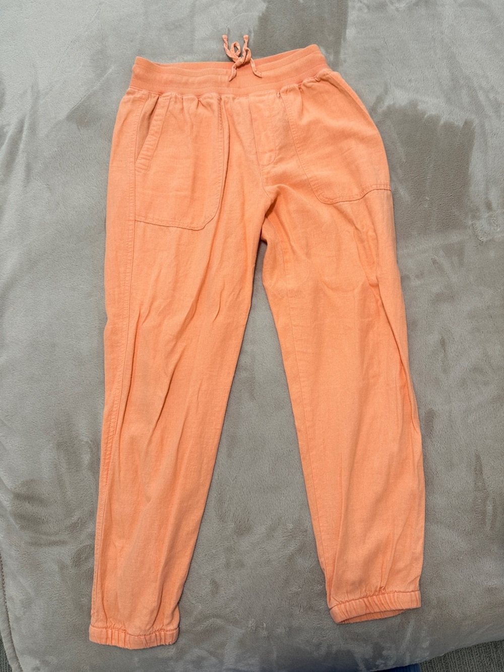 GAP Women's Peach-Orange Drawstring Joggers